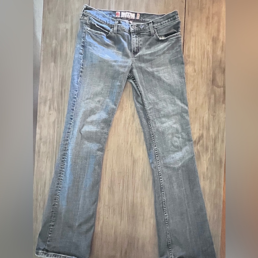 Juicy Couture Jeans Size 31 – High Rise Bootcut Denim, Rhinestone Bow Made in US